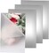 Stick On Mirror Tiles 6 x 9 Inches - Flexible Mirror Tape Sheets, Non-Glass Self Adhesive Stick on Mirror Tiles, Cut Mirror Stickers to Size, Peel and Stick, Great for Crafts and Mirror Wall